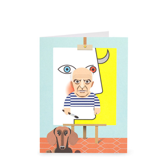 Cubist Bookmark Card 