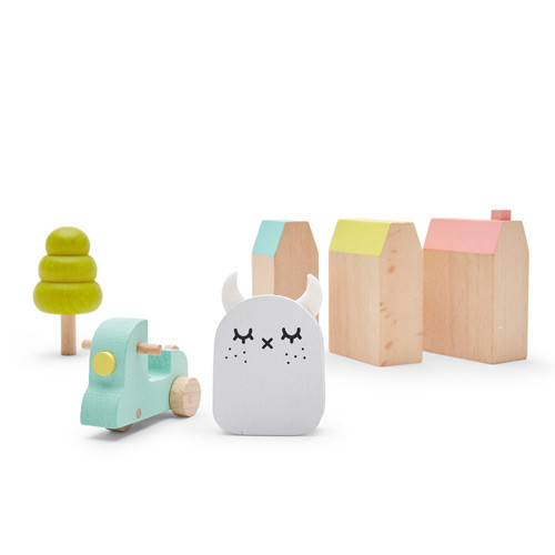 Wooden Ricetown - Play Set | Noodoll